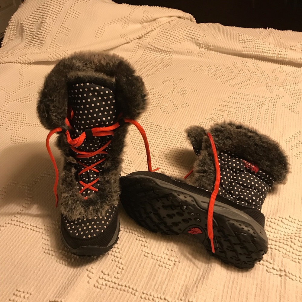 North Face fur snow boots